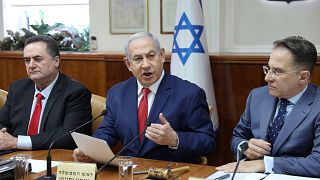 Image: Israeli Prime Minister Benjamin Netanyahu, Foreign Minister Israel K
