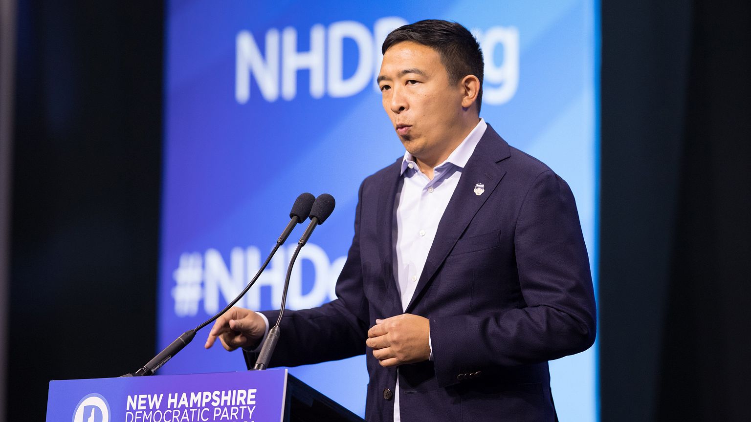 Image: Presidential Candidates Attend New Hampshire Democratic Party Conven