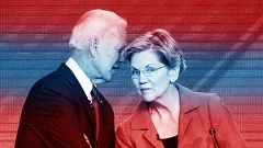 Image: Former Vice President Joe Biden and Sen. Elizabeth Warren, D-Mass. t
