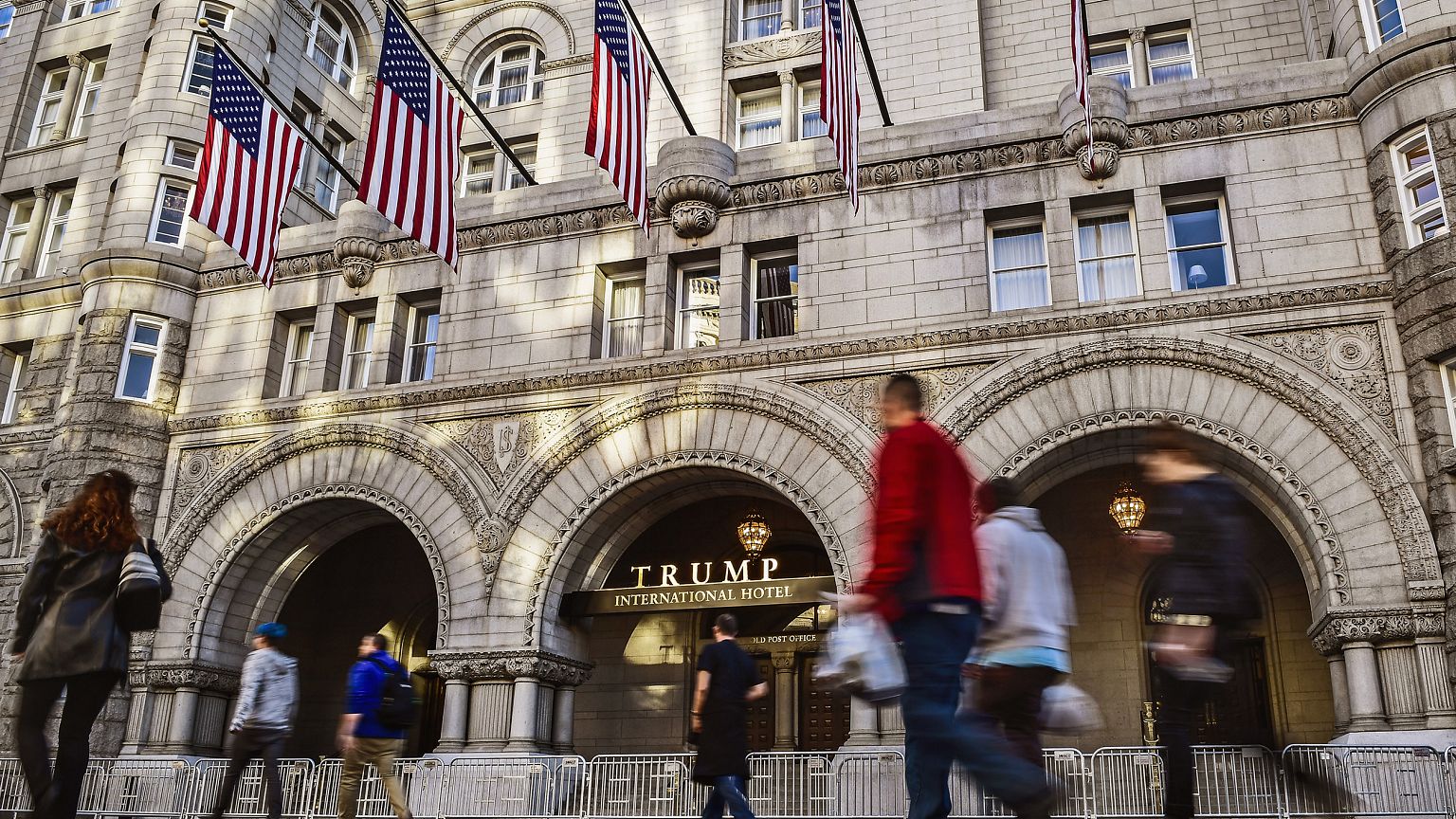 A view of the Trump hotel for our story on conflict of interest in the new 