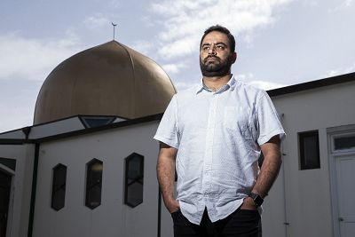 Usman Afzali at Al Noor in Christchurch.