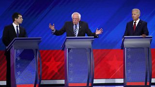 Image: Democratic Presidential Candidates Participate In Third Debate In Ho