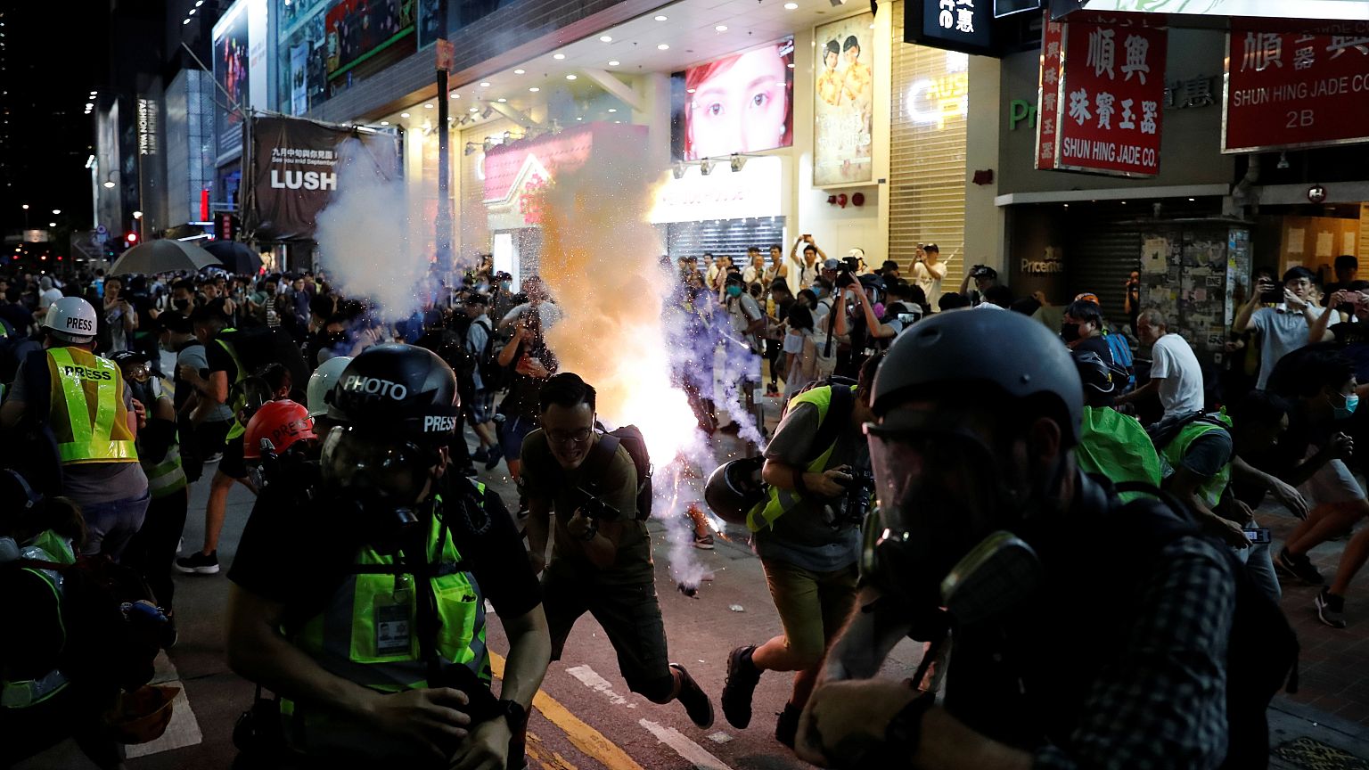 Image: Anti-government demonstration in Hong Kong