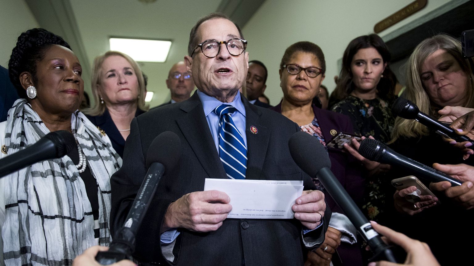 Image: House Judiciary Committee Chairman Jerry Nadler speaks to reporters 