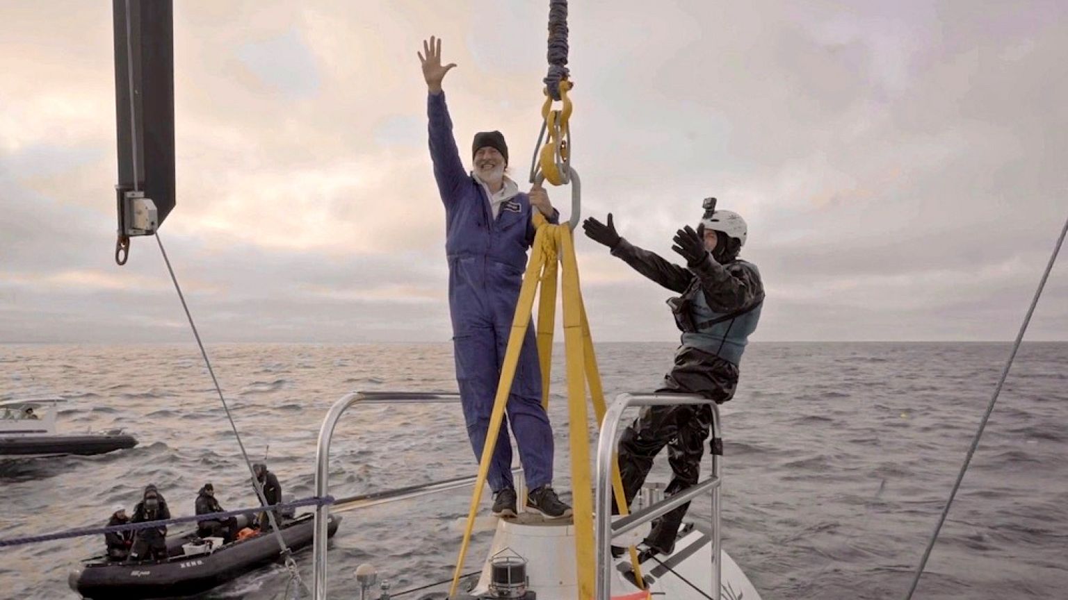Image: Victor Vescovo, left, recently completed the Five Deeps Expedition w