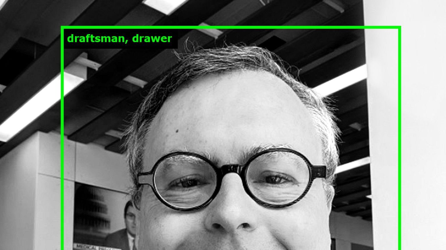 The online art project ImageNet Roulette classified this image of NBC News 