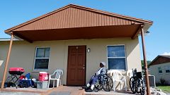 Mary Cortes, 80, a retired farmworker who lives at the Okeechobee Center