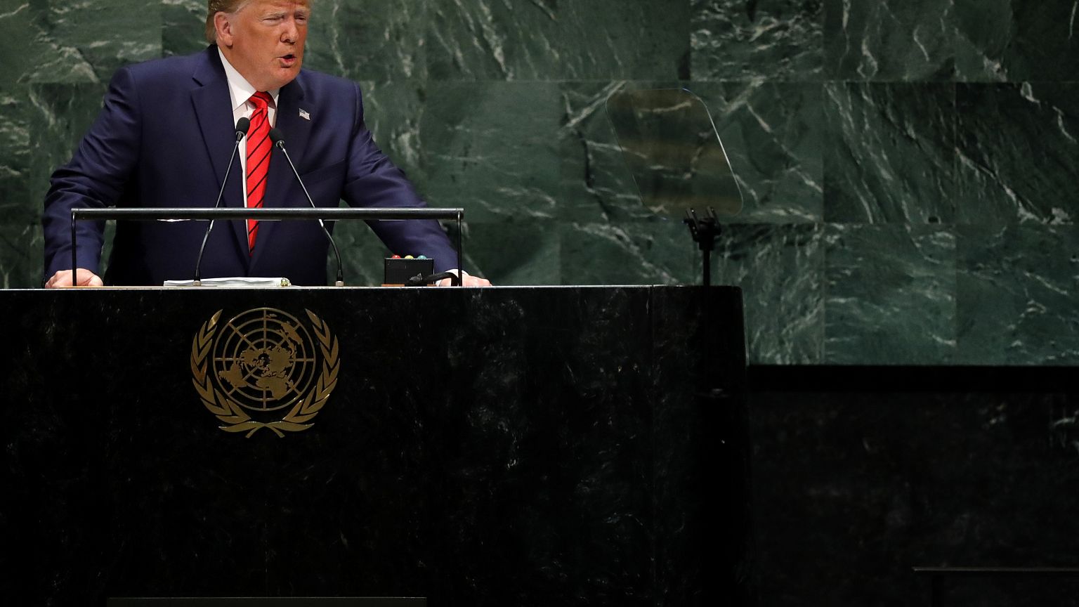 Image: President Donald Trump speaks at the United Nations General Assembly