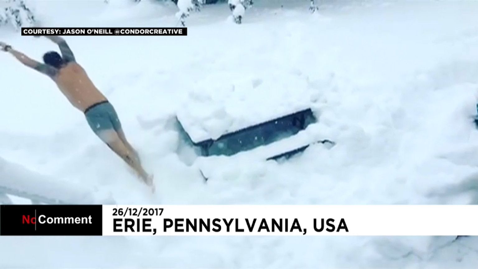 Snow funny business 