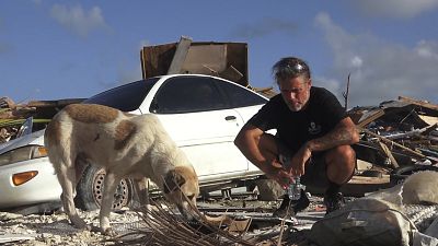 California cinematographer Douglas Thron is using his drone capabilities to find and rescue animals stranded among debris left behind in the Bahamas by Hurricane Dorian.