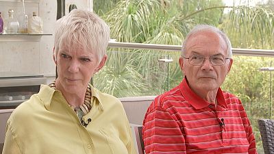 Kathy (left) and Jim Machir (right) moved to San Miguel de Allende from San Diego nearly nine years ago and had been building a house in the area when they found out all but $.40 was left in their accounts.