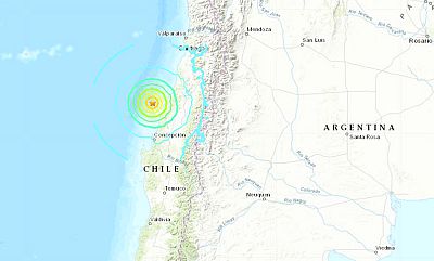 A 6.8 magnitude earthquake struck off the coast of Chile on Sept. 29, 2019.
