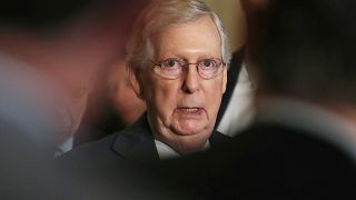 Senate Lawmakers Speak To The Press After Their Weekly Policy Luncheons