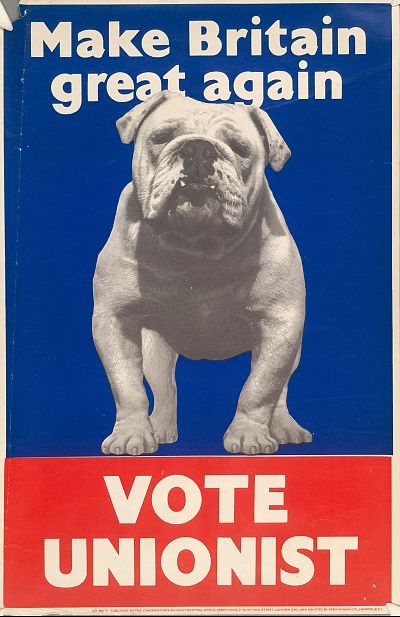 A 1950 poster for the Ulster Unionist Party.