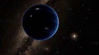 Image: This artistic rendering shows the distant view from Planet Nine back