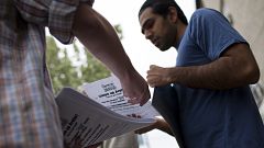 Image: NY Census Fliers Encouraging Completion Are Distributed
