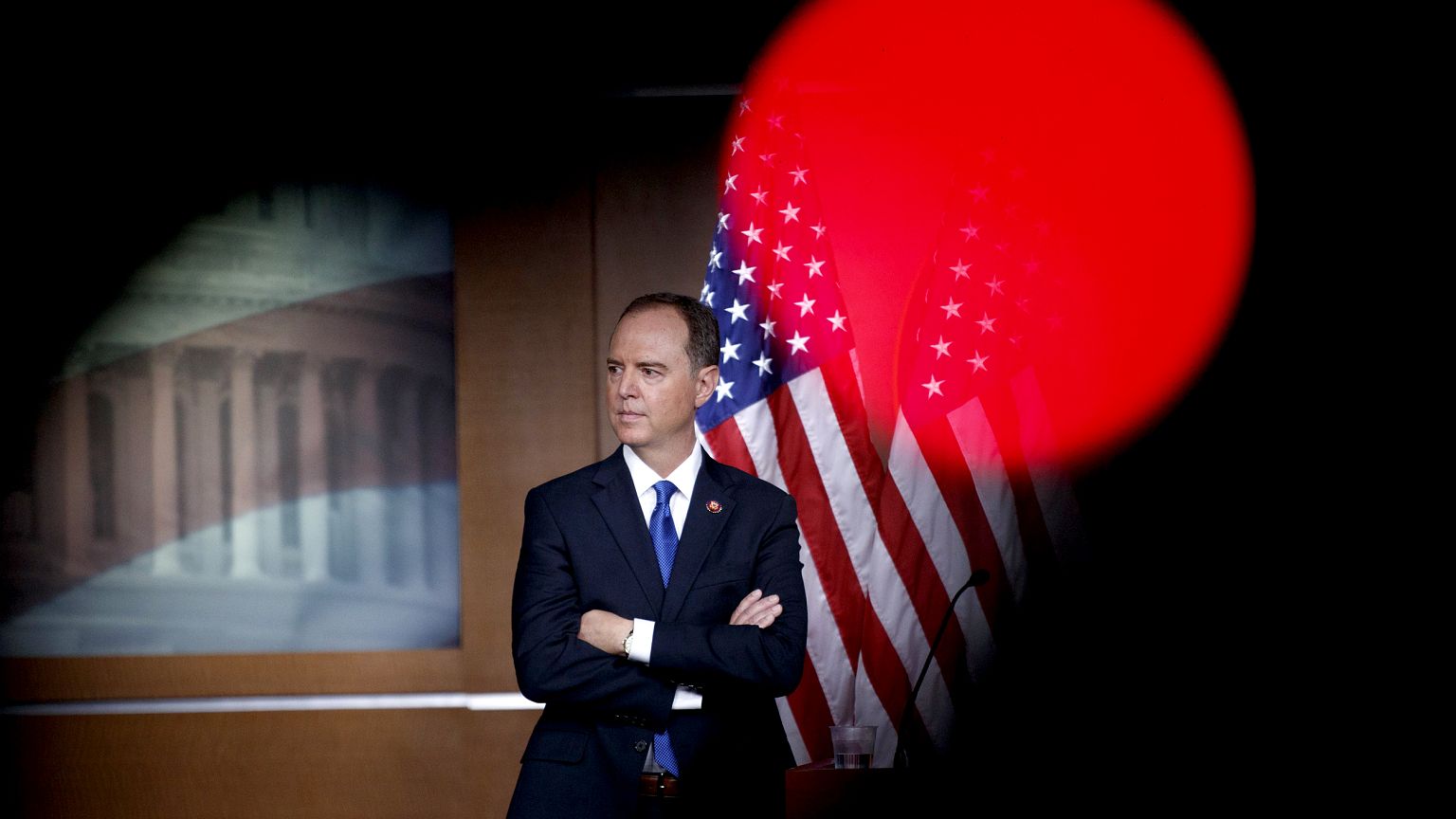 Image: House Intelligence Committee Chairman Adam Schiff during a press con