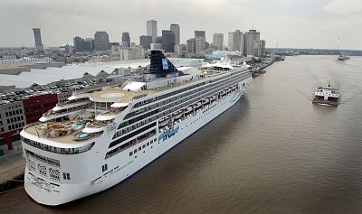 In this July 3, 2011 photo, the Norwegian Spirit is seen docked in New Orleans.