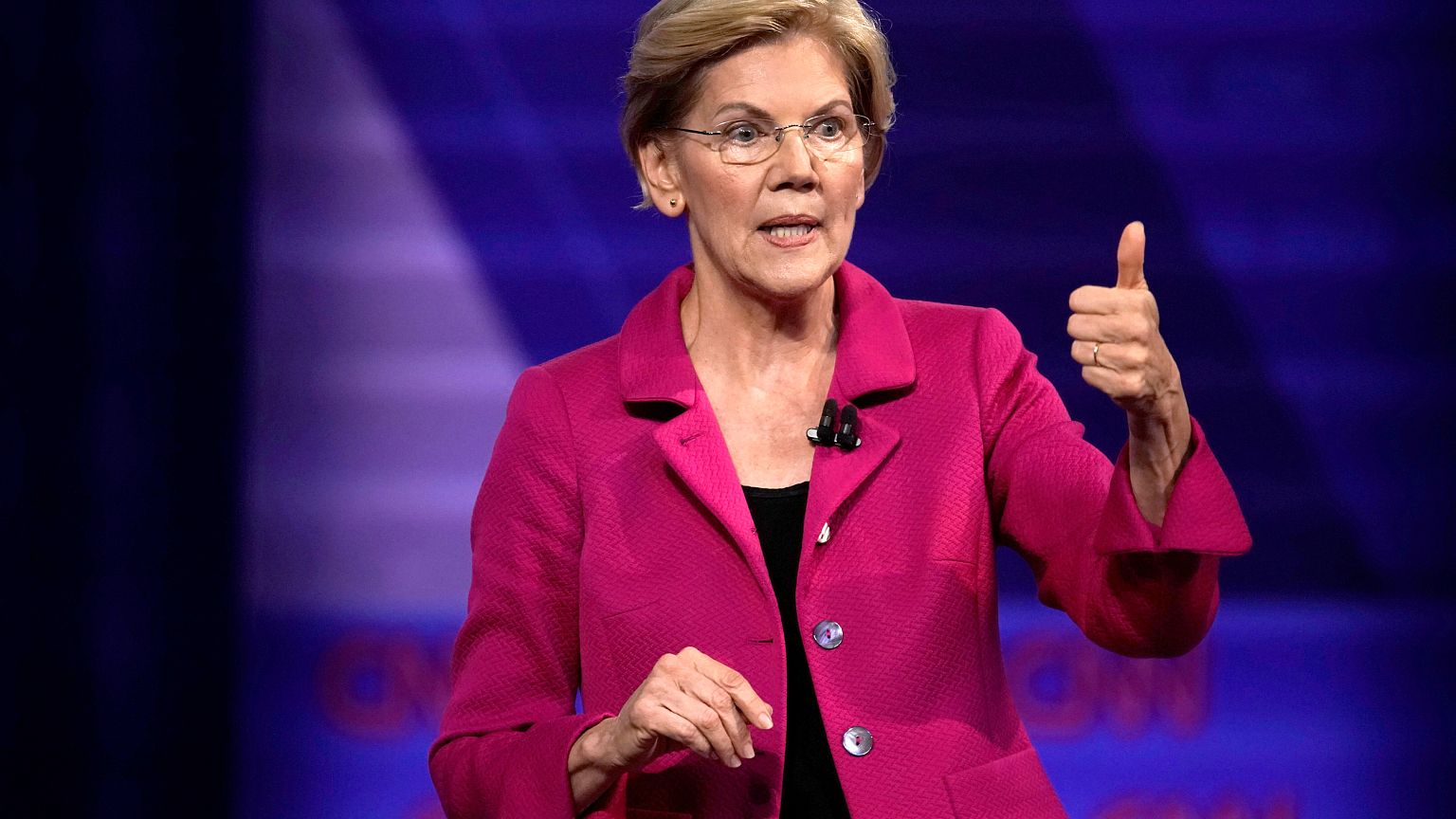 Image: Democratic 2020 U.S. presidential candidate Senator Elizabeth Warren