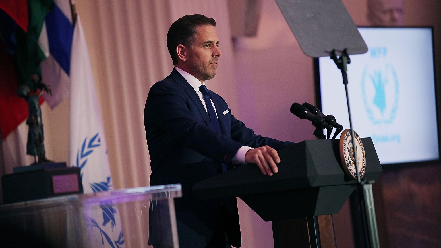 Hunter Biden speaks at the World Food Program USA's annual McGovern-Dole Le