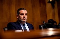 Image: Sen. Ted Cruz, R-Texas, listens during a subcommittee hearing on Cap