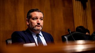 Image: Sen. Ted Cruz, R-Texas, listens during a subcommittee hearing on Cap