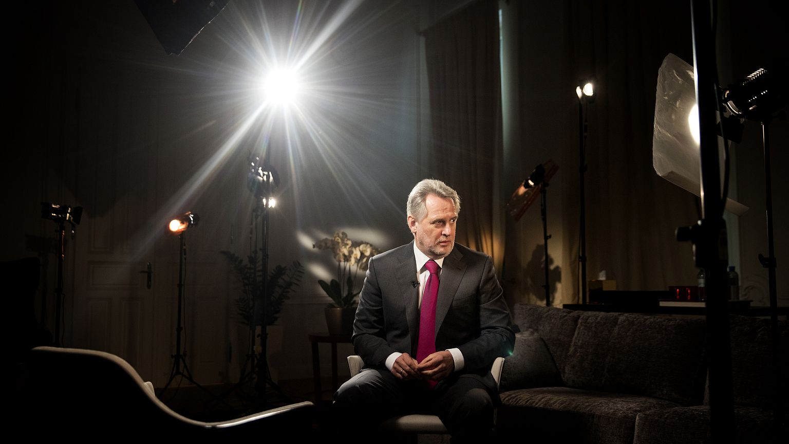 Image: Dmytro Firtash during an interview in Vienna on MArch 14, 2016.