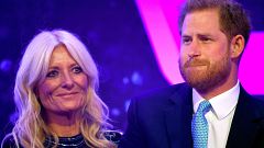 Image: Prince Harry, Duke of Sussex, delivers a speech during the WellChild