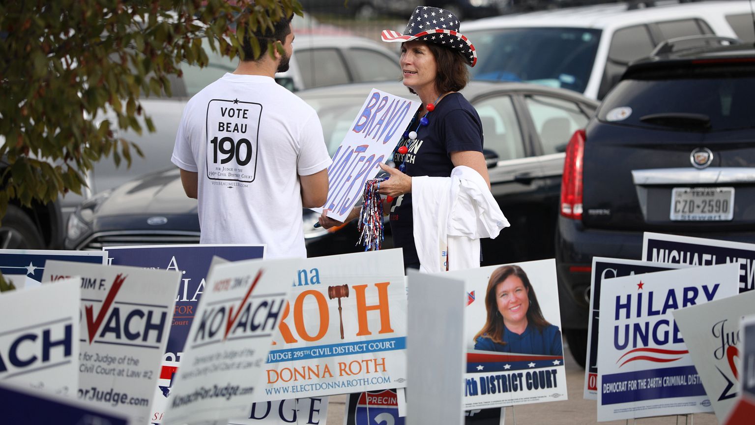 Image: Texas voters