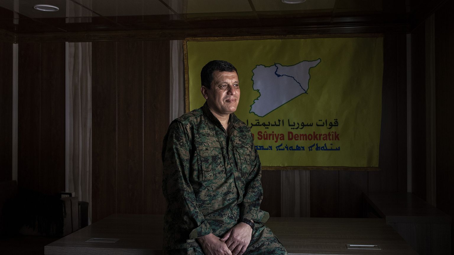 Image: Mazlum Kobani, the commander of the American-backed Syrian Democrati