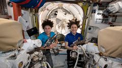 Image: Jessica Meir, Christina Koch