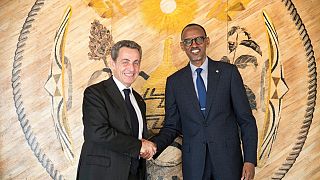 Nicolas Sarkozy reçu au Rwanda par Paul Kagame