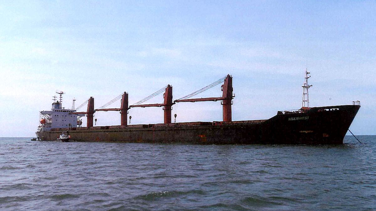 Image:  The North Korean ship, "Wise Honest."