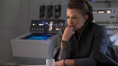 Image; Carrie Fisher stars in The Last Jedi