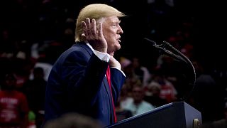 Image: President Donald Trump speaks at a campaign rally in Dallas on Oct. 