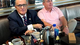 Image: Rudy Giuliani has coffee with Ukrainian-American businessman Lev Par