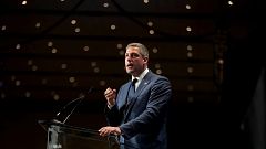 Image: Rep. Tim Ryan, D-Ohio, speaks at the Iowa Democratic Party's Hall of