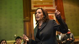 Image: Democratic Presidential Candidate Sen. Kamala Harris Attends Asian a