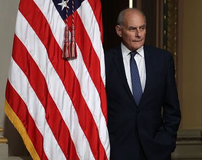 White House Chief of Staff John Kelly attends a meeting in Washington, D.C., on Oct. 11, 2018.