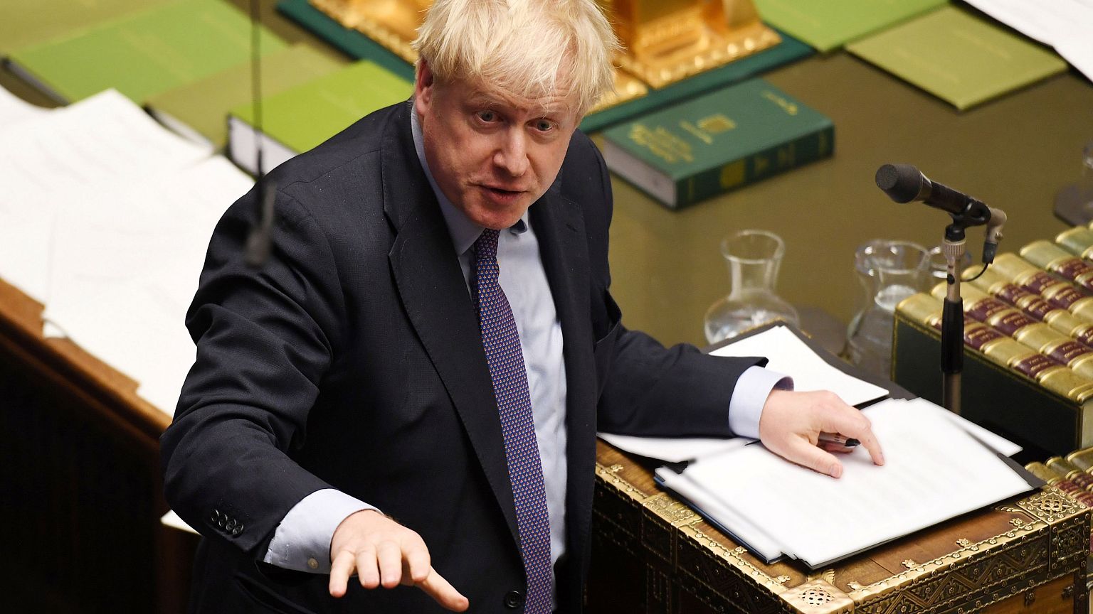 Image: Britain's Prime Minister Boris Johnson speaking in the House of Comm
