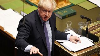 Image: Britain's Prime Minister Boris Johnson speaking in the House of Comm