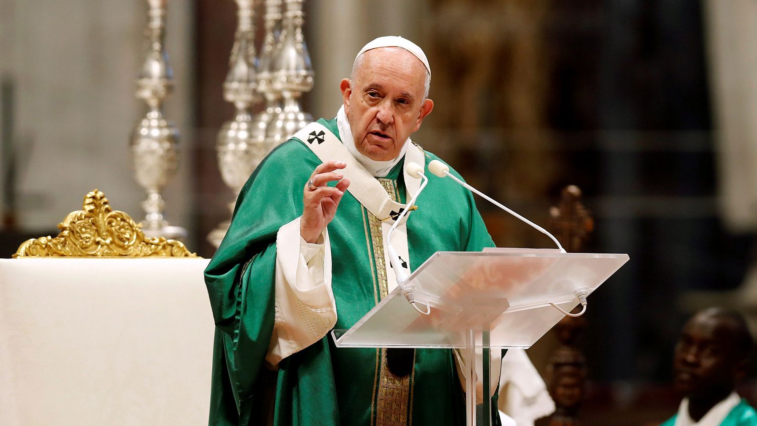 Image: Pope Francis leads closing Mass of the synod of Amazonian bishops