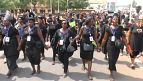 Manifestation contre la sanction de la CEDEAO en Guinée-Bissau [no comment]