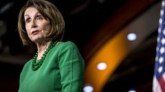 Image: House Speaker Nancy Pelosi speaks at a news conference on Capitol Hi