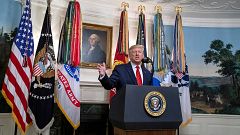 Image: *** BESTPIX *** President Trump Makes Statement On The Raid That Kil