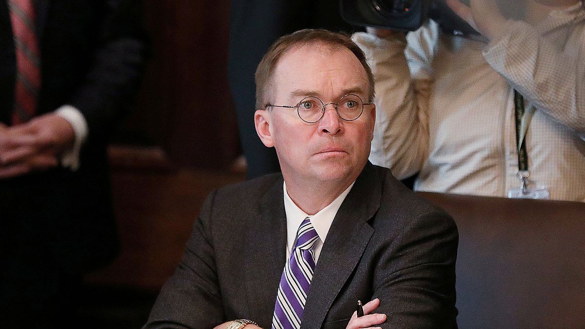Image: FILE PHOTO: Acting White House Chief of Staff Mulvaney listens durin