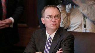 Image: FILE PHOTO: Acting White House Chief of Staff Mulvaney listens durin