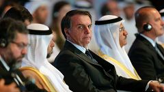 Image: Brazilian President Jair Bolsonaro attends the UAE-Brazil Business F