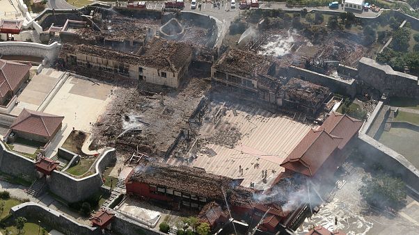 Image: JAPAN-FIRE-HERITAGE-OKINAWA-SHURI-CASTLE Image: JAPAN-FIRE-HERITAGE-OKINAWA-SHURI-CASTLE