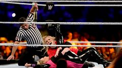Image: Natalya and Lacey Evans battle at the WWE Crown Jewel match in Riyad